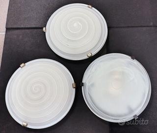 Plafoniere rotonde in vetro