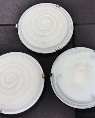 Plafoniere rotonde in vetro