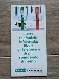 Folder vuoto per schede telefoniche Infostrada 4/6