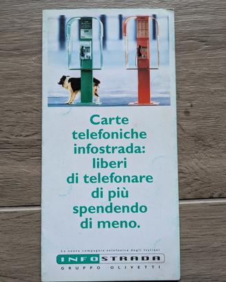 Folder vuoto per schede telefoniche Infostrada 4/6