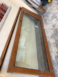 Porta ingresso in rovere massiccio h250 larga 102