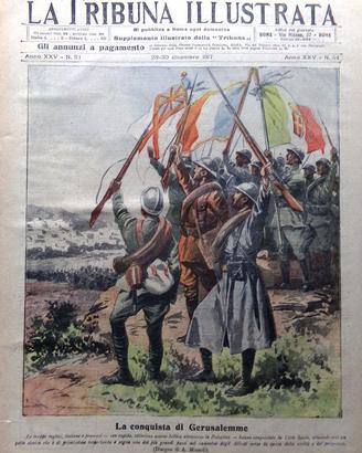 La Tribuna Illustrata 23 Dic 1917 WW1 Gerusalemme