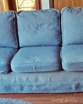 Divano tre posti Ikea Ektorp grigio scuro 