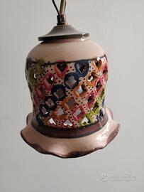 lampadario in ceramica 