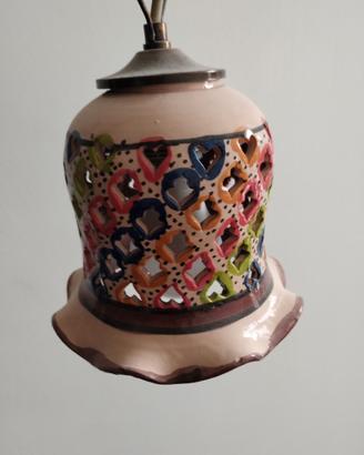 lampadario in ceramica 