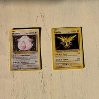Carte Pokèmon Set evoluzioni- Zapdos Chansey holo