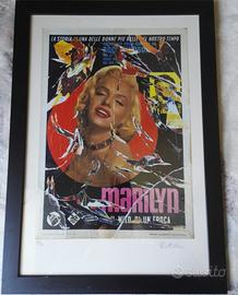 Quadro mimmo rotella-marilyn monroe