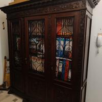 Libreria in Legno e Ferro battuto