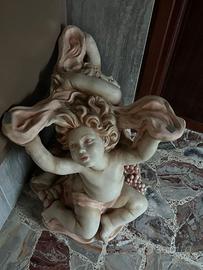 Base tavolo vintage con Putti / Cherubini