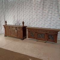 Credenza a doppio corpo Neorinascimento primi 900