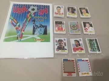 Set 341 figurine con 22 scudetti album Usa '94 