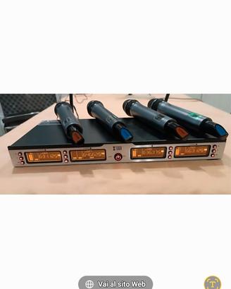 radiomicrofoni set a 4 chanal U.H.F PALMARI