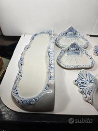 Set accessori da bagno vintage in ceramica