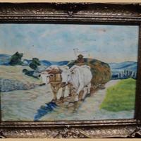 Quadro con carro di buoi