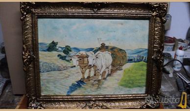Quadro con carro di buoi