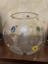 Leonardo MILLEFIORI Vase Kugelvase Glas