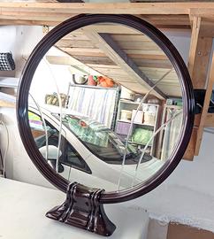 Specchio da parete rotondo, modernariato, vintage