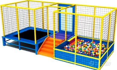Gioco Piscina con palline, scivolo e saltarello