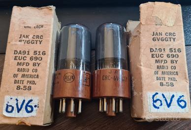 Valvole NOS 6V6GTY RCA - COPPIA