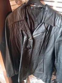 giacca vera pelle donna tgL