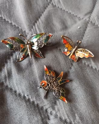Lotto 3 Spille Vintage in Argento 800