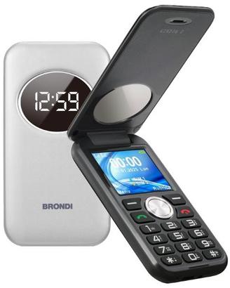 BRONDI WINDOW 2 DUAL SIM DISPLAY 2'' TORCIA SILVER
