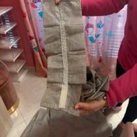 tenda divisa in due teli più piccole fasce