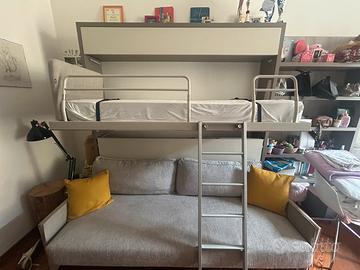 Clei - Letto a castello Duo Sofa