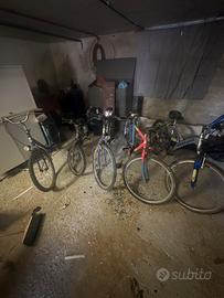 5 bici in blocco