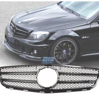 GRIGLIA MERCEDES W204 07-11 LOOK AMG NERO LUCIDO