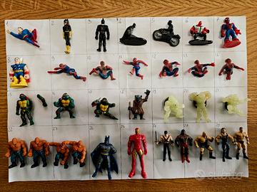 mini action figure gashapon Marvel ninja turtles 