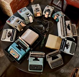 Lotto macchine da scrivere e calcolatrici d'epoca