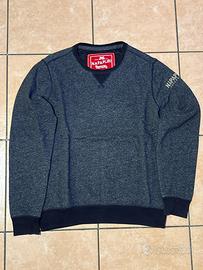 Felpa Napapijri Uomo Blu Scuro Melange originale