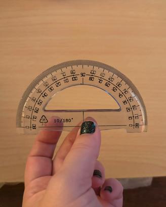 Un GONIOMETRO DA 180 Gradi COME NUOVO,TRASPARENTE,