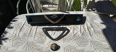 4 borchie originali Alfa Romeo + mascherina 33 907