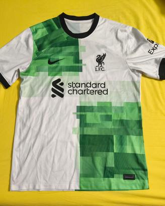 Maglietta Liverpool bianca e verde 