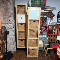 IKEA KALLAX 44x39x184 cm con cesti e ante