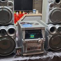 Impianto HI-FI JVC + 4 CASSE