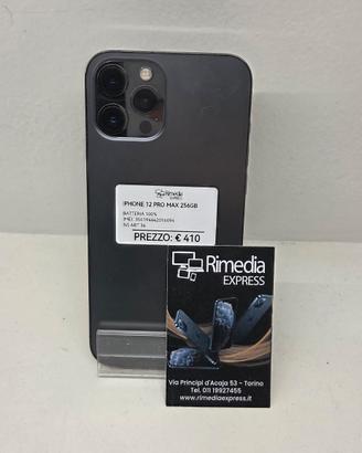 iPhone 12 Pro Max 256GB graphite usato garanzia 