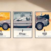 set 3 Canvas Ritorno al futuro 60x40