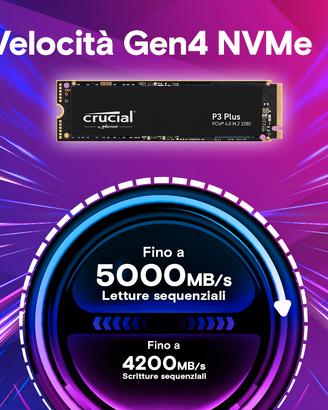 SSD 4TB Crucial P3 Plus  PCIe M.2 2280