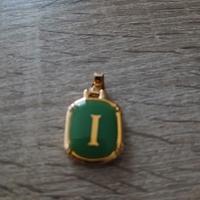 ciondolo con lettera I in oro
