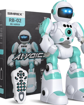 SIMREX Robot Bambini Giocattolo, Ricaricabile e Pr
