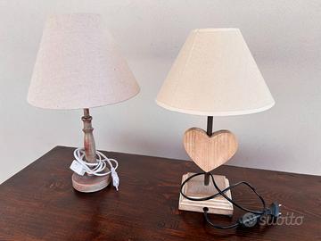 Coppia di lampade Shabby