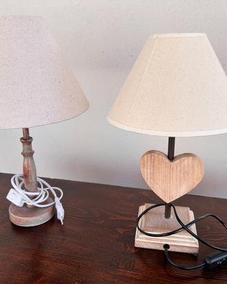 Coppia di lampade Shabby