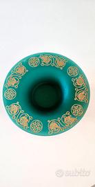 Centrotavola in Vetro Verde e oro serie Egizio