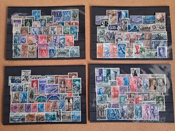 Lotto Francobolli Italia Usati annate 1950 al 1955