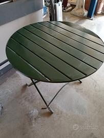 tavolo da esterno richiudibile metallo