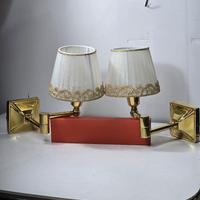 coppia di applique vintage in ottone 