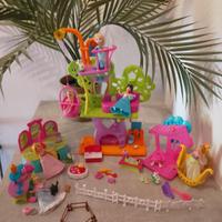 Lotto Polly pocket casa sull'albero wall party tre